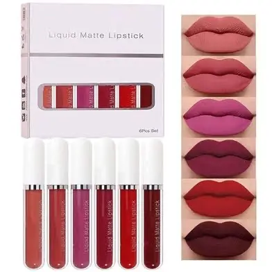 Picture of CmaaDu 6 Pcs Set Liquid Matte Non-stick Cup Waterproof Lipstick Set