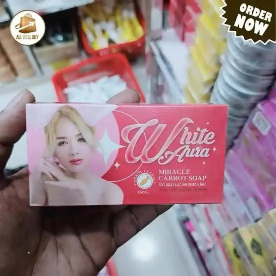 Picture of White aura miracle carrot soap 160gm