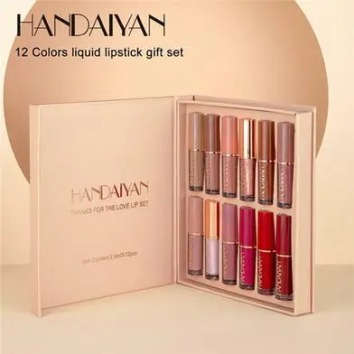 Picture of Handaiyan 12 Color Matte Liquid Lipstick Set Long-Lasting Smudge Proof - Kurti