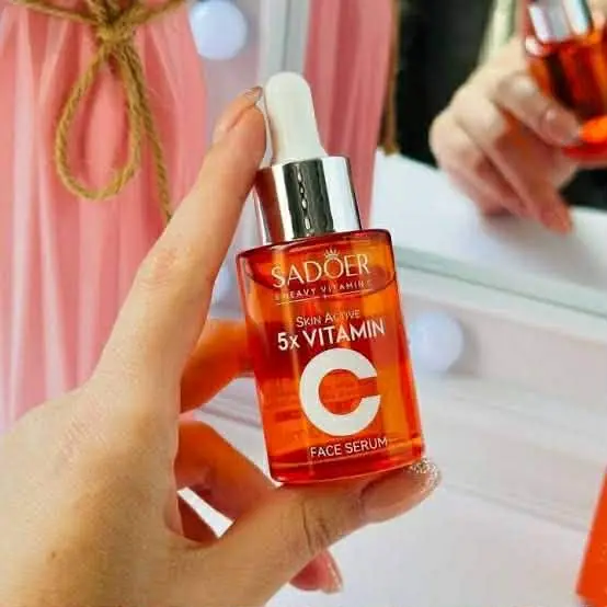 Picture of SADOER 5 in 1 Active Vitamin C + Niacinamide Face Serum, 5x Vitamin Whitening Brightening Essence - 30ml