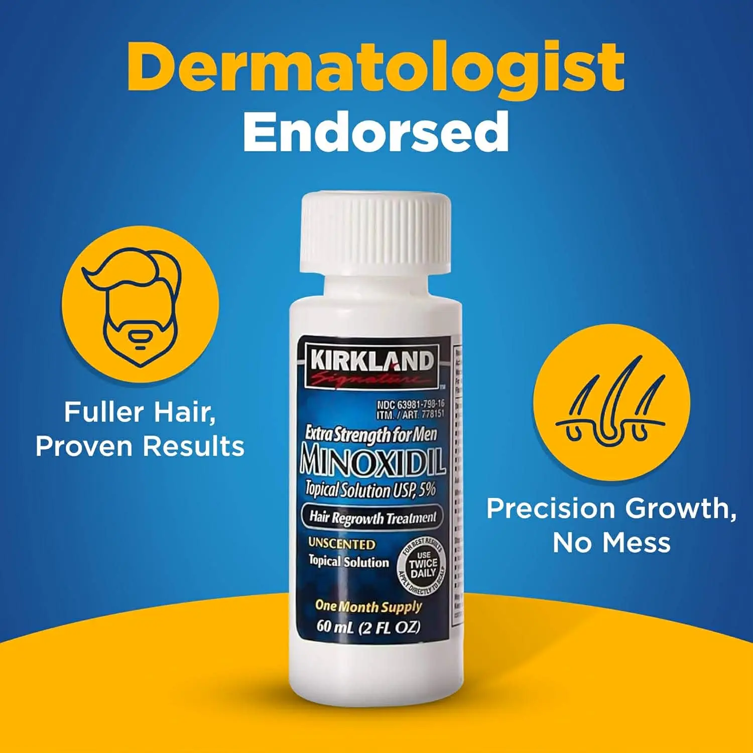 Picture of Kirkland Minoxidil 5% For Beard & Hair Growth