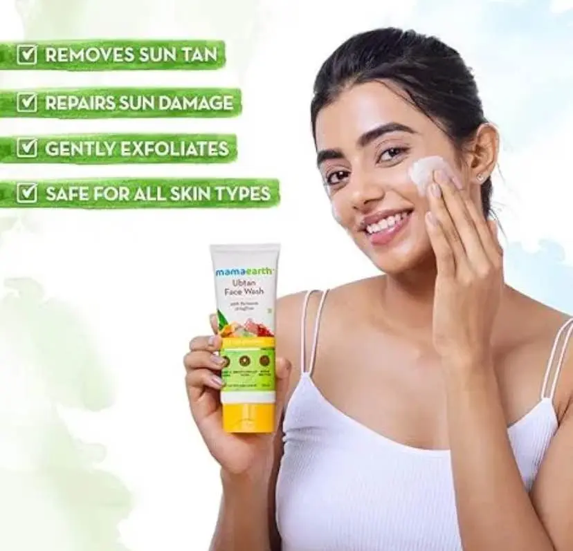 Picture of Mamaearth Ubtan Natural Face Wash for Dry Skin with Turmeric & Saffron