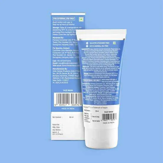 Picture of The Derma Co Sali-Cinamide Anti-Acne Face Wash with 2% Salicylic Acid & 2% Niacinamide - 80ml