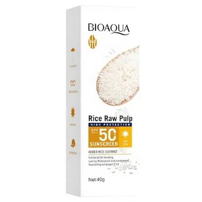 Picture of Bioaqua Rice Raw Pulp Sunscreen SPF 50+ Pa+++ 40G