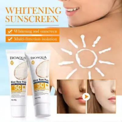 Picture of Bioaqua Rice Raw Pulp Sunscreen SPF 50+ Pa+++ 40G