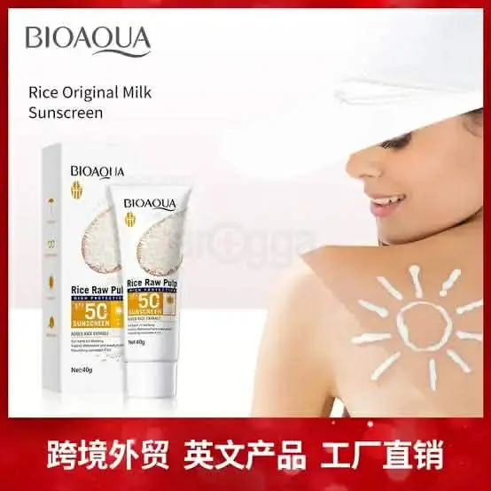 Picture of Bioaqua Rice Raw Pulp Sunscreen SPF 50+ Pa+++ 40G