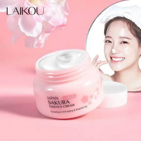 Picture of Laikou Japan Sakura Essence Face Cream - Anti-Aging Serum, Moisturizing, Cherry Blossom-60gm