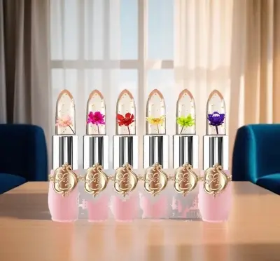 Picture of Color-changing Flower Jelly Lipstick - 6Pcs