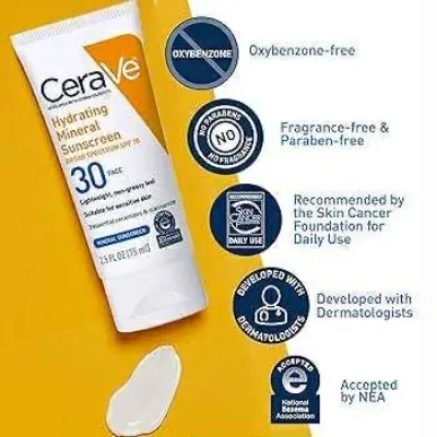 Picture of CeraVe 100% Mineral Sunscreen SPF 50 (USA)