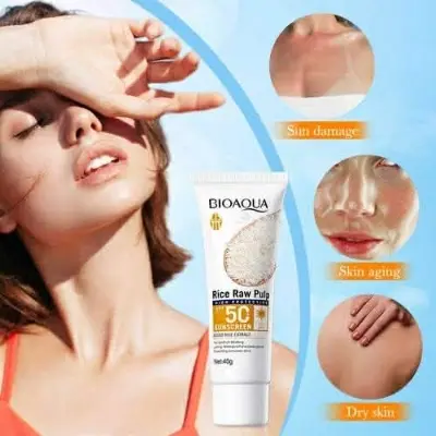Picture of Bioaqua Rice Raw Pulp Sunscreen SPF 50+ Pa+++ 40G