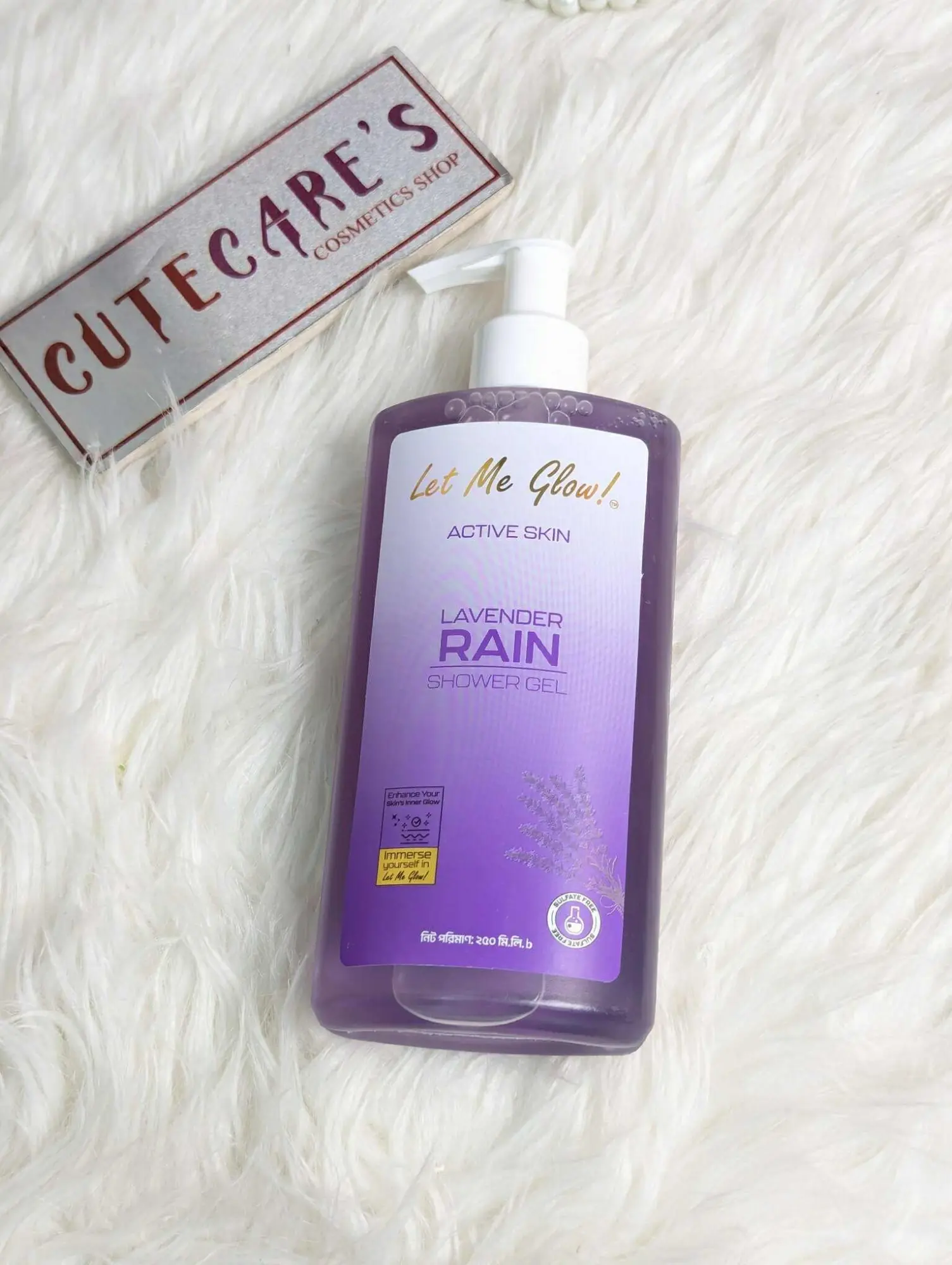 Picture of Let Me Glow Active Skin Lvender Rain Shower Gel - 250ml