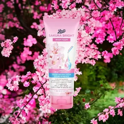 Picture of Boots Sakura Bright Whip Gentle Foaming Cleanser 100ml