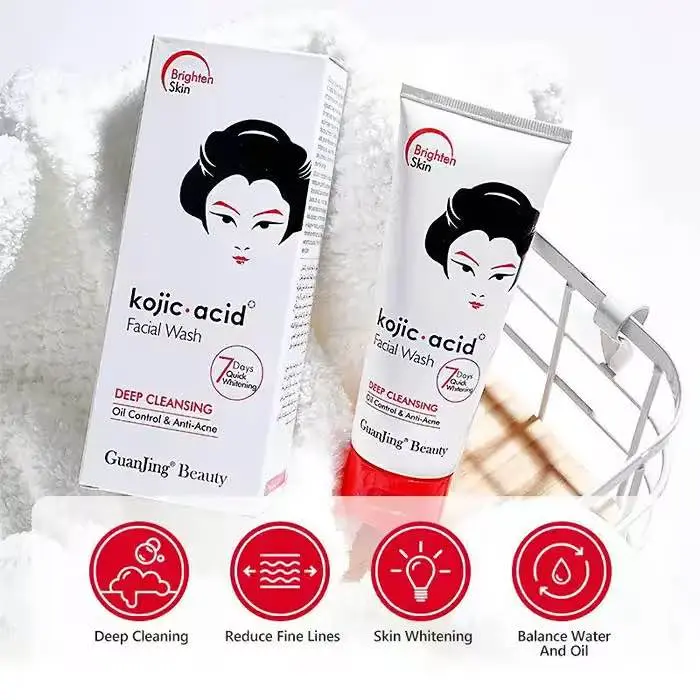 Picture of Guanjing Beauty Kojic Acid Face Cleanser Deep Cleansing Anti Acne Deep Facial Wash-100gm