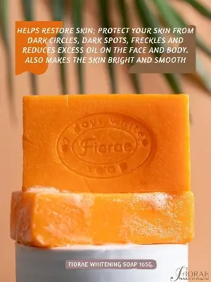 Picture of FIORAE PAPAYA & GLUTA PLUS KOJIC WHITENING SOAP -165gm (Made in Thailand)