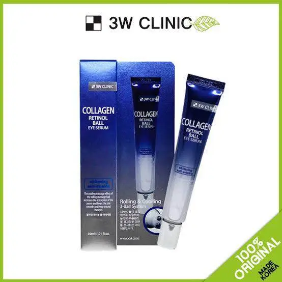 Picture of 3W CLINIC Collagen Retinol Ball Anti-wrinkle Eye Serum with Rolling Massage Ball- 30ml