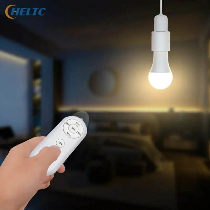 Picture of Smart B22 to E27 LED Lamp Holder with Wireless Remote | AC 85–265V | Timer Control | Adjustable Light Socket Converter