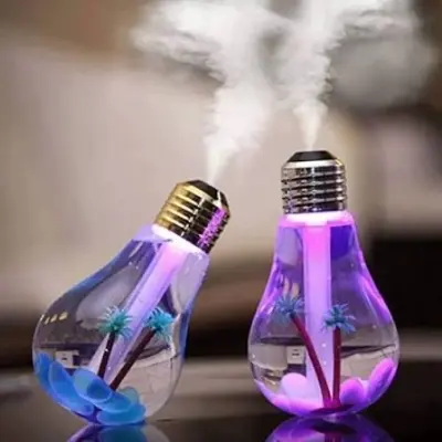 Picture of Air Humidifier Bulb With Decorative Night Light. Essential Oils Diffuser Bulb for Home, Car, Office. Desktop Light Aroma Diffuser Gift item