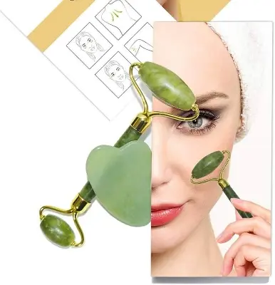 Picture of Natural Jade Roller Anti-Aging Facial Skin Massager Face Roller Quality Product