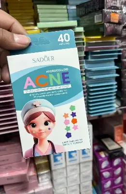 Picture of SADOER Hydrocolloid Acne Pimple Patch (Pack of 40pcs) - Acne Care, Acne Patch, Pimple Patch