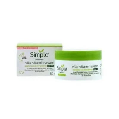 Picture of Simple Kind To Skin Vital Vitamin Night Cream - 50ml