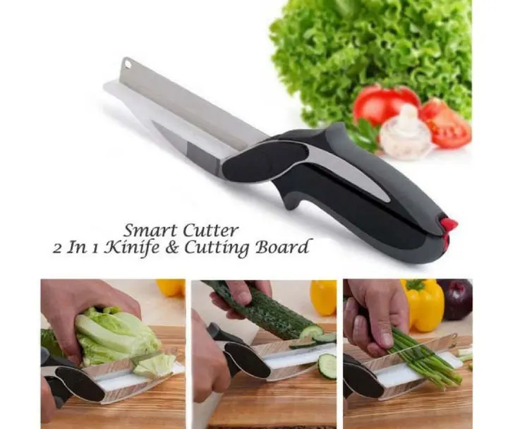 Picture of Smart Cutter Knife/Chopper/Slicer/Scissor With Built In Cutting Board with lock