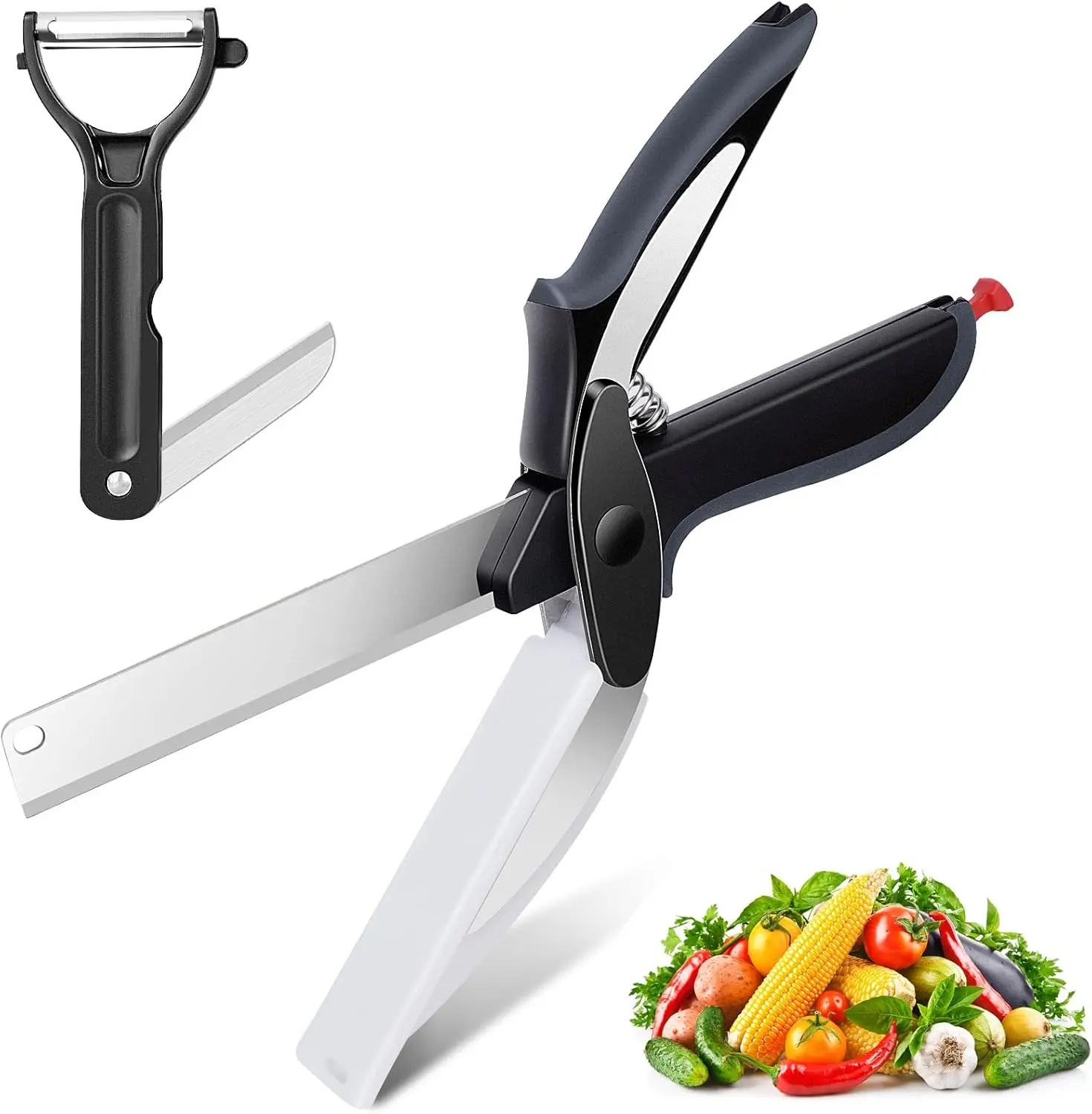 Picture of Smart Cutter Knife/Chopper/Slicer/Scissor With Built In Cutting Board with lock