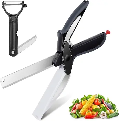 Picture of Smart Cutter Knife/Chopper/Slicer/Scissor With Built In Cutting Board with lock