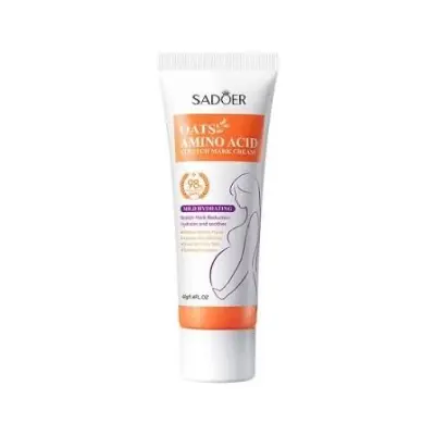 Picture of SADOER Oats & Amino Acid Stretch Mark Cream 40gm For Pregnancy Repair Scar, Hydrates and Soothes & Reduces Stretch Marks