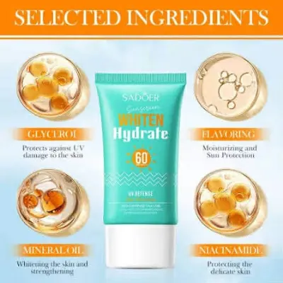 Picture of SADOER Whiten & Hydrate 60 PA+++ UV Defense Sun Protection- 50g