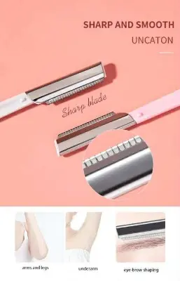 Picture of LMLTOP 3pcs Stainless Steel Eyebrow Razor Set High Quality Face Razors Eyebrow (Next lavel cosmic)