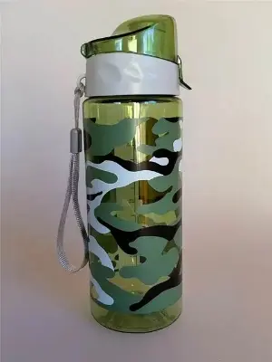 Picture of Water Bottle 600ml Plastic Drinkware Outdoor Sport School Leak Proof Seal Gourde Climbing Tour Water Bottles - Multicolor