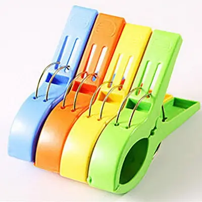 Picture of Big size porda and cloth clip 4 pcs set - Hanger - Multicolor