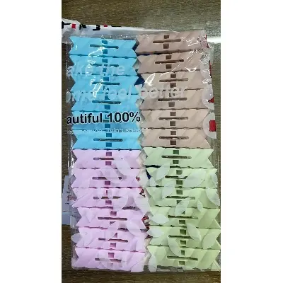 Picture of Thai Cloth Drying Clip (24 Pcs)- Mult Deign - Hanger - Hanger - Multicolor