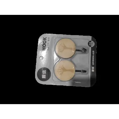 Picture of 2 Pcs Removable  Wall Strong Suction Cup Hook Hangers - Grey