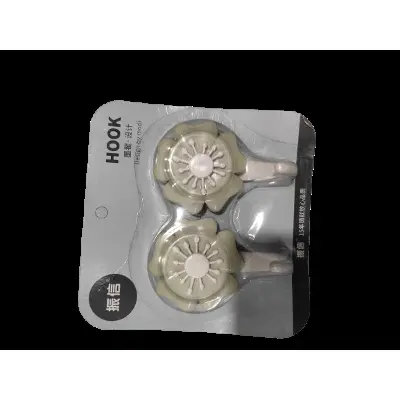 Picture of 2 Pcs Removable Vacuum Wall Strong Suction Cup Hook Hangers - Multicolor