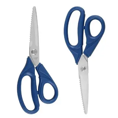 Picture of Stainless Steel Pinking Shears-Blue Handle - Blue