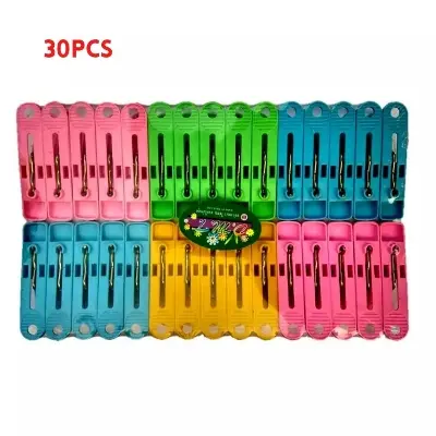 Picture of Thai Cloth Drying Clip (30 pcs) - Hanger - Multicolor