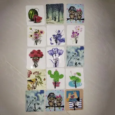 Picture of 10 Piece Strong Hanger For Kitchen Bathroom Holder Accessories Glue Hook - Multicolor