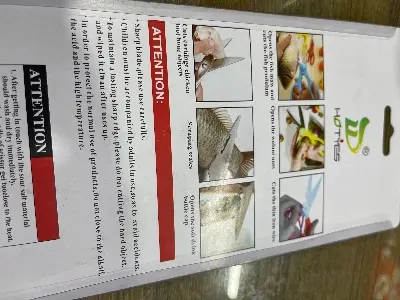 Picture of 6 in 1 Kitchen scissors, stainless steel scissors come in many forms - Ultra Sharp Heavy Duty chicken, meat, fish, food, vegetables - Kitchen Accessories - Pink