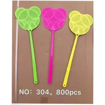 Picture of Plastic Colour Full Fly Killer Spider Mosquitoes Insects Killer Long Handle - Multicolor