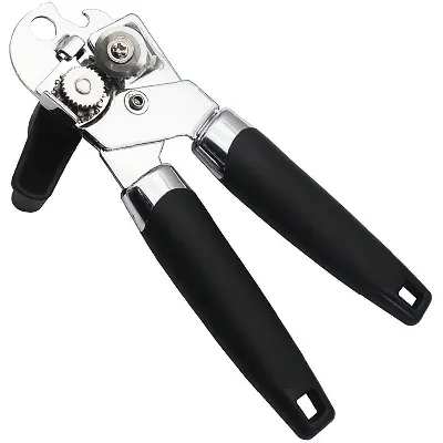 Picture of Multifunctional Tin Can Opener Jar Lid Bottle with Stainless Steel Blade - Black
