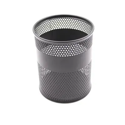 Picture of Metal Pen Stand Black  Round Shape - Black