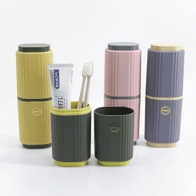 Picture of Tooth brush tooth paste holder good quality product 8.25 inch long - brush holder - Multicolor