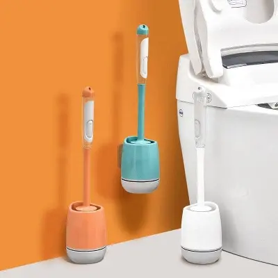 Picture of liquid Toilet Brush  Home Toilet Pedestal Pan Brush Shank Toilet Brush - Multicolor