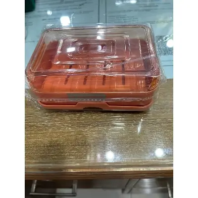 Picture of Leaf Shape Soap Box Drain Soap Holder Box Bathroom Shower Soap Holder Dish Storage Plate Tray Bathroom Supplies Bathroom Gadgets - Multicolor