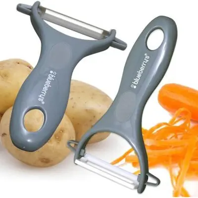 Picture of BlueBerry's 1 Piece Ceramic Vegetable Peeler,Multi Purpose Fruits,Vegetable,Meat Peeler Y Shaped Peeler  (Black Pack of 1) - Multicolor