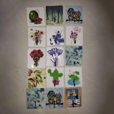 Picture of 5 pcs oil strong self adhesive proof hook - Multicolor