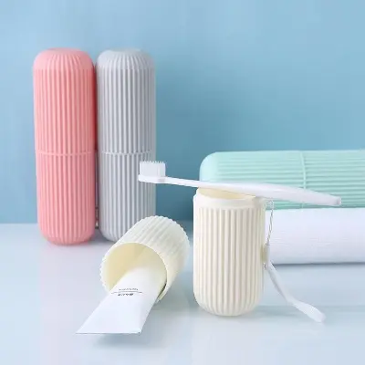 Picture of 1Pcs Portable Toothbrush & Toothpaste Holder Storage Box (Random) - Brush Holder - Multicolor