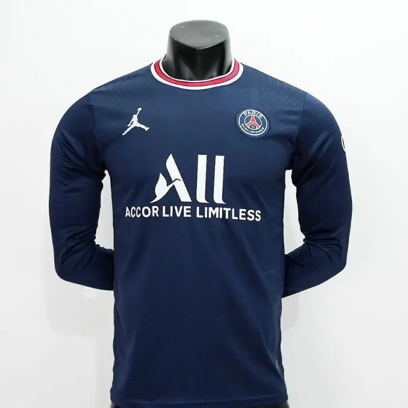 Picture of Paris Saint Germain Club Jersey- PSG Jersey-Full Sleeve Jersey 2021-2022(Navy Blue)