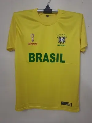 Picture of Brazil Premium Half sleeve jersey 2022(Yellow)